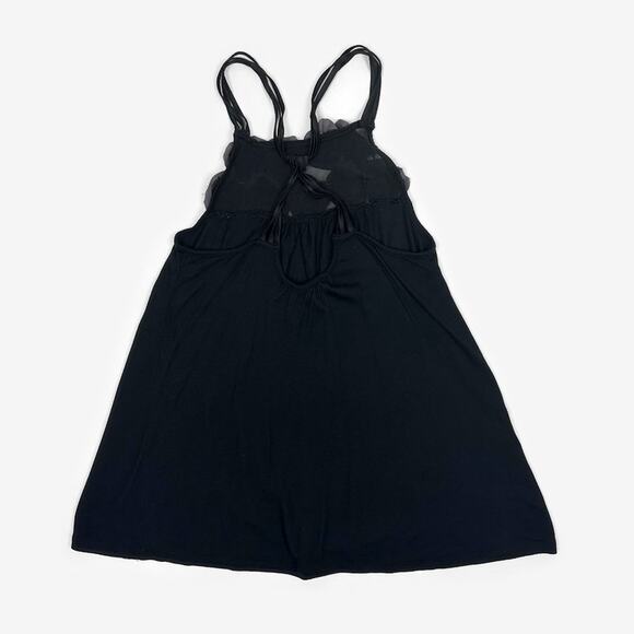 Express Rosette Halter Top Size XS Black Dressy Elegant Chic Evening Glam - Picture 2 of 7